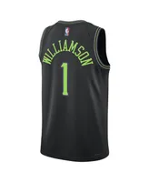 Men's and Women's Nike Zion Williamson Black New Orleans Pelicans 2023/24 Swingman Jersey - City Edition