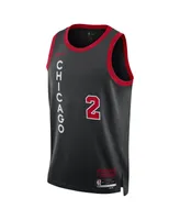 Men's and Women's Nike Lonzo Ball Black Chicago Bulls 2023/24 Swingman Jersey - City Edition