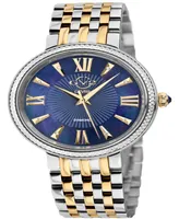 GV2 by Gevril Women's Genoa Two-Tone Stainless Steel Watch 36mm - Two