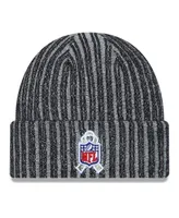 Youth Boys and Girls New Era Black New York Giants 2023 Salute To Service Cuffed Knit Hat