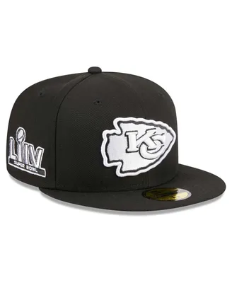 Men's New Era Black Kansas City Chiefs Main Patch 59FIFTY Fitted Hat