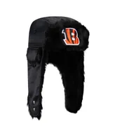 Men's New Era Black Cincinnati Bengals Trapper Hat