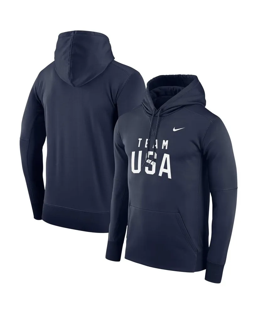 Men's Nike Navy Team Usa Therma Performance Pullover Hoodie