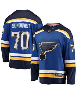 Men's Fanatics Oskar Sundqvist Blue St. Louis Blues Home Breakaway Player Jersey