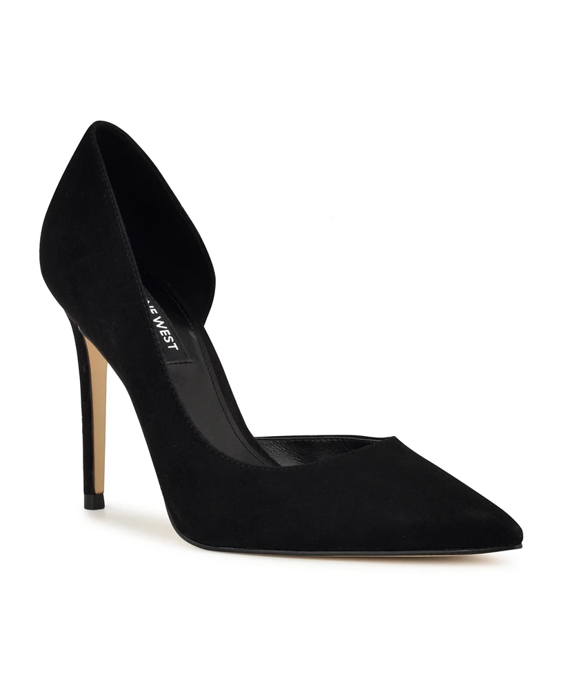 Nine West Women's Folowe Suede d'Orsay Stiletto Pumps