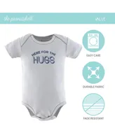 The Peanutshell Baby Boys Bodysuits, 7-Pack, Blue Camo