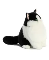 Aurora Medium Muffins Tuxedo Fat Cats Charming Plush Toy White 9.5"