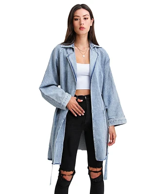 Belle & Bloom Women's Relaxed Boyfriend Denim Jacket