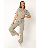 Petal and Pup Women's Demi Contrast Stitch Jumpsuit