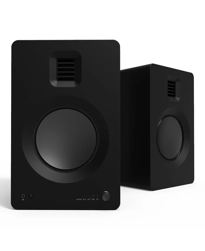 Kanto Tuk Premium Powered Bookshelf Speakers with Headphone Out, Usb Dac, Dedicated Phono Pre-amp, & Bluetooth - Pair