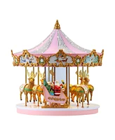 12" Animated Musical Crystal Carousel