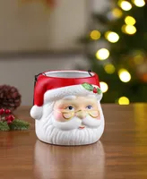 5" Nostalgic Ceramic Container Santa Claus