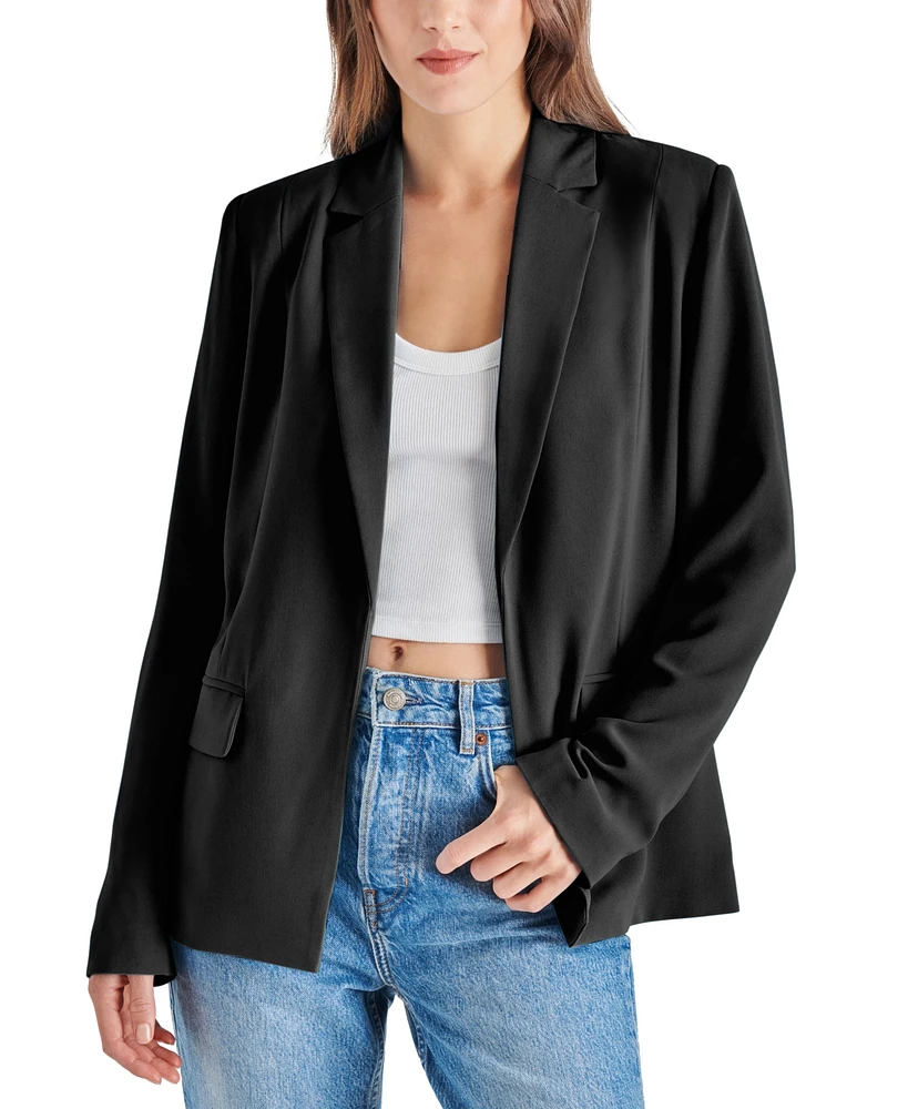 Steve Madden Women's Payton Open-Front Long-Sleeve Blazer
