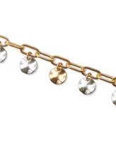 Lucky Brand Two-Tone Charm Chain Bracelet