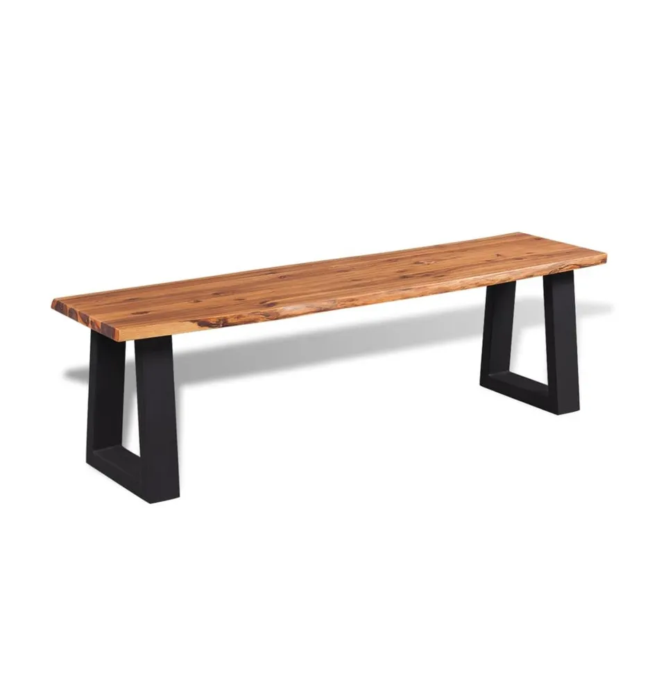 Bench Solid Acacia Wood 63"