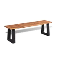 Bench Solid Acacia Wood 63"