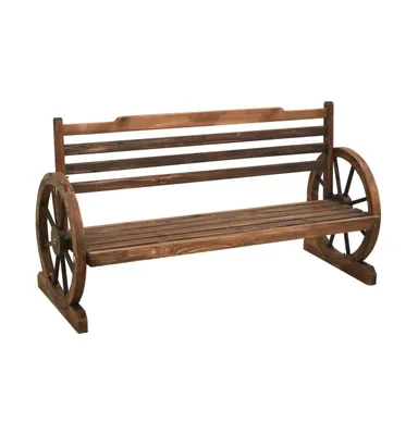 Patio Bench 55.9" Solid Wood Fir