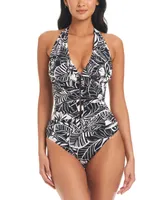 Bleu by Rod Beattie Women's Ciao Bella One-Piece Halter Swimsuit