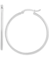 14k Gold Hoop Earrings, 40mm