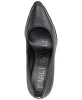 Karl Lagerfeld Paris Madelyn Slip On Pointed Toe Lug Sole Pumps