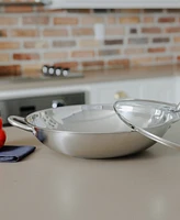 Sedona Kitchen Stainless Steel 6.5-Qt. Multipurpose Pan with Glass Lid