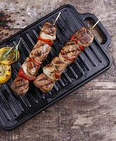 Victoria Rectangular 13" Cast Iron, Reversible Griddle Grill