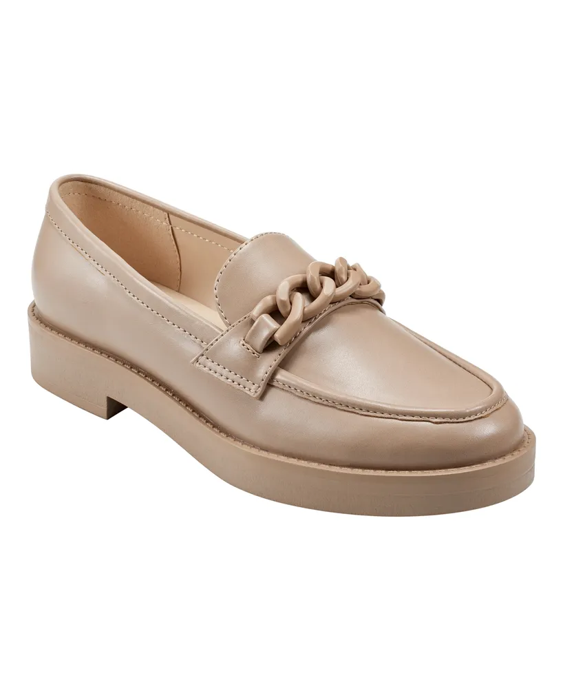 Marc Fisher Women's Babbea Slip-On Almond Toe Casual Loafers