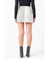 Women's Colorblock Mini Skirt