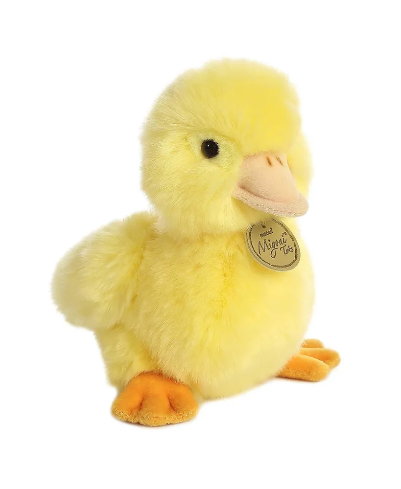 Aurora Small Duckling Miyoni Tots Adorable Plush Toy Yellow 7.5"