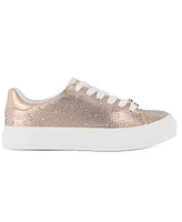 Juicy Couture Women's Alanis Rhinestone Lace Up Platform Sneakers