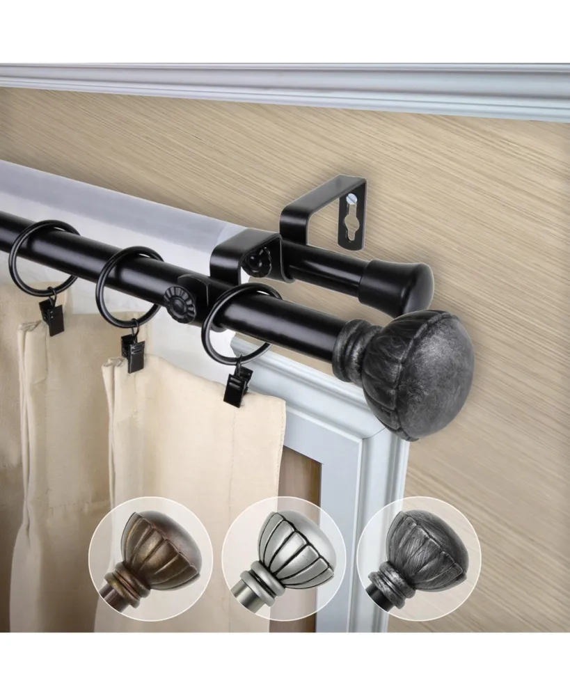 Magnolia 13/16" Double Curtain Rod 28-48"