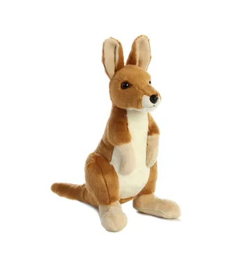 Aurora Medium Kangaroo Flopsie Adorable Plush Toy Brown 12"
