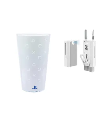 Playstation Glass PS5, Multicolor, PP7921PS, 400 milliliter With Bolt Axtion Bundle