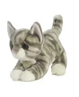 Aurora Small Grey Tabby Kitten Miyoni Tots Adorable Plush Toy Gray 9"