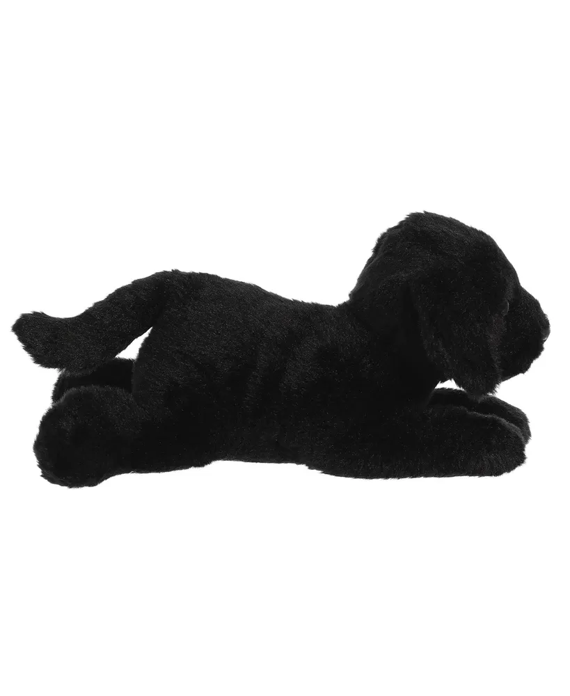 Aurora Medium Black Labrador Flopsie Adorable Plush Toy Black 12"