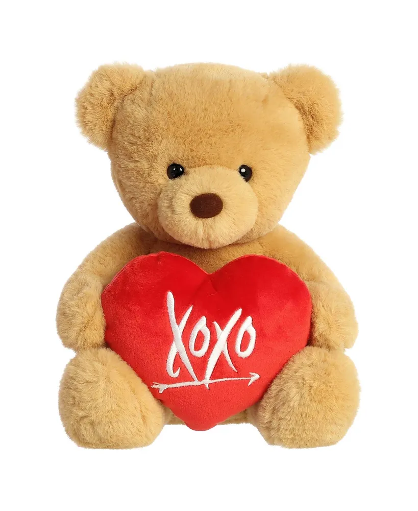 Aurora Medium Xoxo Bear Valentine Heartwarming Plush Toy Brown