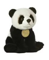 Aurora Small Panda Miyoni Realistic Plush Toy Black 7.5"