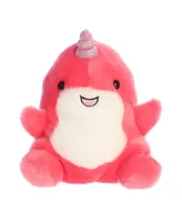 Aurora Mini Nia Narwhal Palm Pals Adorable Plush Toy Pink 5"