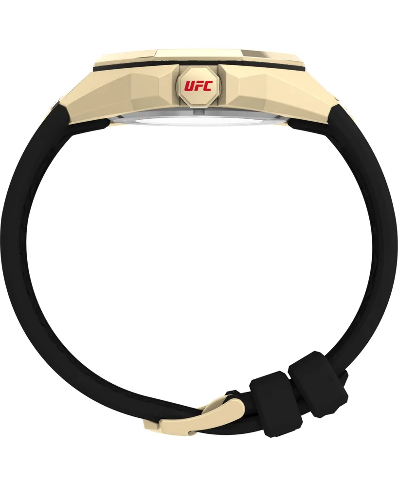 Timex Ufc Men's Pro Automatic Black Polyurethane Watch, 45mm