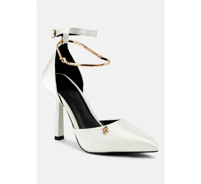 Hobnob Anklet Embellishment Stiletto Women's Sandals