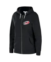 Women's Wear by Erin Andrews Black Carolina Hurricanes Sponge Full-Zip Hoodie