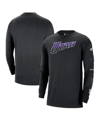 Men's Nike Black Utah Jazz 2023/24 City Edition Max90 Expressive Long Sleeve T-shirt