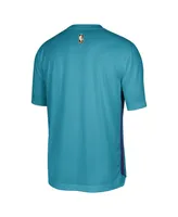 Men's Jordan Teal Charlotte Hornets Hardwood Classics 2023/24 Classic Edition Performance Pregame Shooting T-shirt