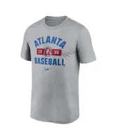 Men's Nike Heather Gray Atlanta Braves Legend T-shirt