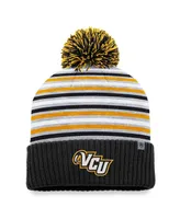 Men's Top of the World Black Vcu Rams Dash Cuffed Knit Hat with Pom