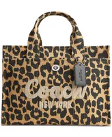 Coach Leopard Varsity Cargo Tote