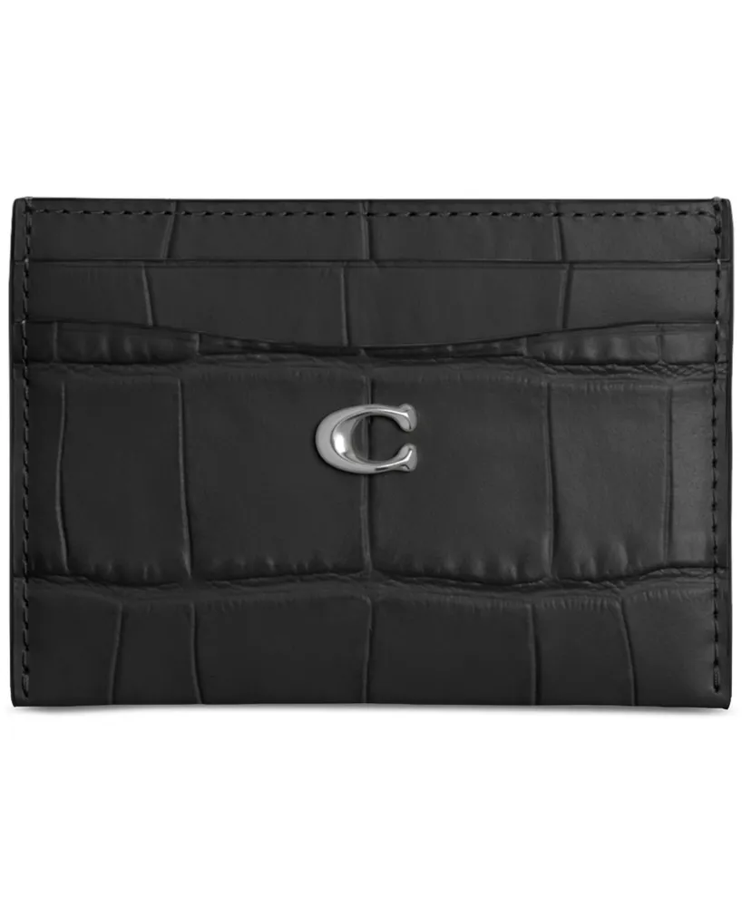 Coach Embossed Leather Essential Card Case