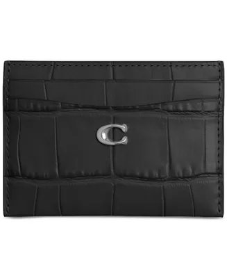Coach Embossed Leather Essential Card Case