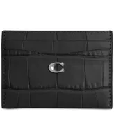 Coach Embossed Leather Essential Card Case