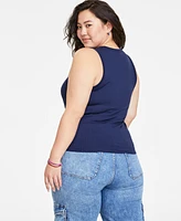 On 34th Women's Ribbed High-Neck Tank Top, Xxs-4X, Created for Macy's